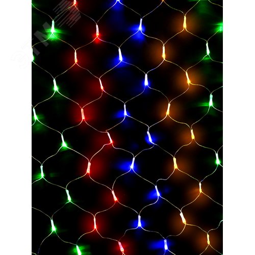 Электрогирлянда Сетка 300 LED уличная разноцветная - фото 3