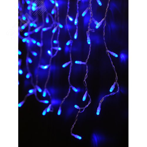 Гирлянда Сосульки 100LED 2 м синяя - фото 3