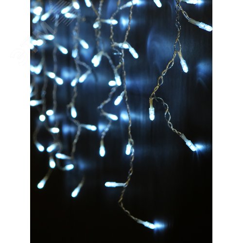 Электрогирлянда Сосульки 100LED уличная белая - фото 5