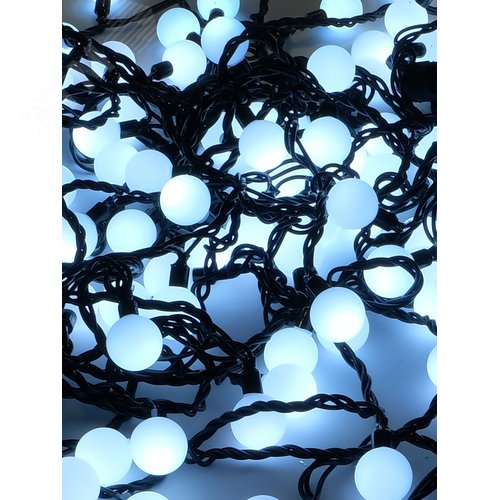 Электрогирлянда Шарики наружная 70LED 2.4см белая - фото 3