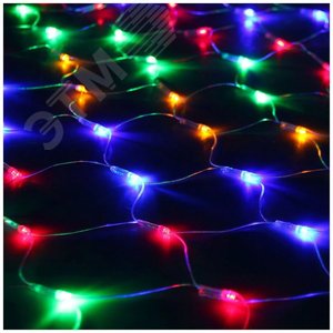 Электрогирлянда Сетка 300 LED уличная разноцветная - фото 1