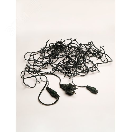 Электрогирлянда наружная 200 микроламп 10 м прозрачная - фото 2