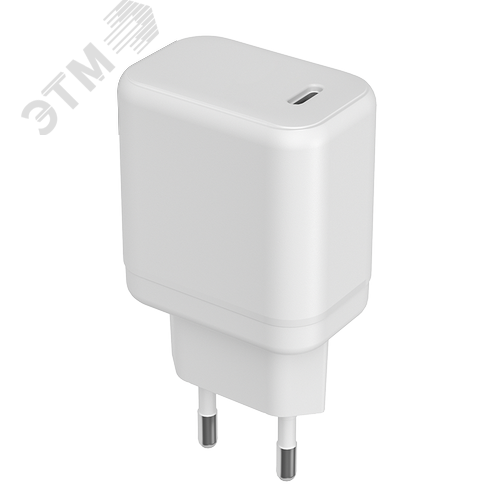 Зарядное устройство сетевое (адаптер к кабелю USB) белый 20Вт разъем Type-C ФАZА - фото 1