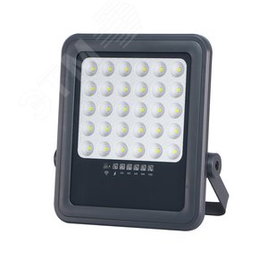 Прожектор светодиодный LED ДО-100 Вт 6500К серый 1600 Лм IP65 с солнечной панелью - фото 4