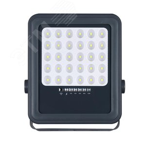 Изображение товара Прожектор светодиодный LED ДО-100 Вт 6500К серый 1600 Лм IP65 с солнечной панелью (шт)