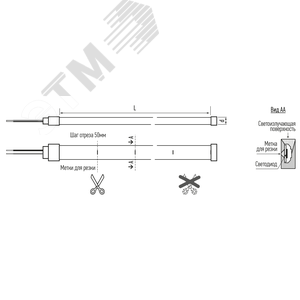 Лента светодиодная SAUNA 24V PFN-03 2835/120 3000K теплый белый d13mm IP68 /5m/ - фото 2