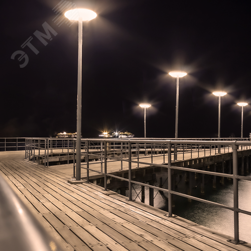 Светильник светодиодный уличный садово-парковый ДТУ 05-60Вт 7200 Лм черный 3000K IP65 5лет гар - фото 8