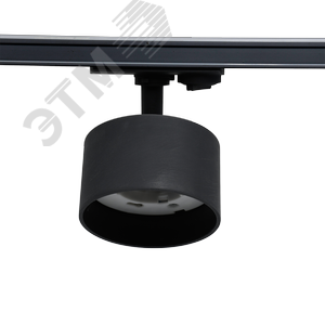 Светильник светодиодный трековый на шинопровод ДПО GX53 без лампы черный корпус - фото 1
