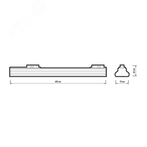 Светильник светодиодный трековый на шинопровод ДПО-28Вт 4000К 2940 Лм 120 град. WH (белый) P40 - фото 3