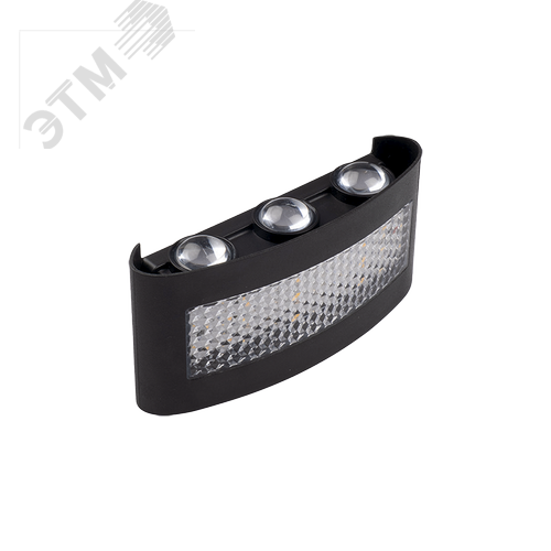 Изображение товара Светильник светодиодный фасадный ДБУ-81170 6W+4W 3000K BL 900Лм черный IP54 (шт)