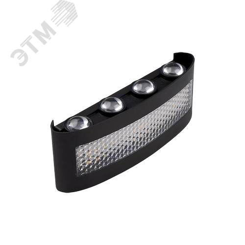 Изображение товара Светильник светодиодный фасадный ДБУ-81210 8W+4W 4000K BLчерный 1080Лм IP54 (шт)