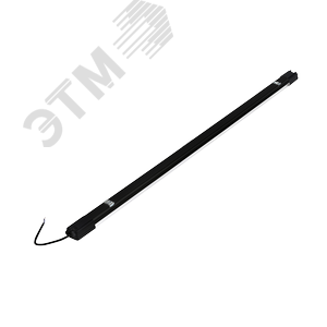 Светильник светодиодный влагозащищенный ДСП-40Вт 4000К 3800 Лм опаловый рассеиватель IP65 черный - фото 2