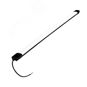 Светильник светодиодный влагозащищенный ДСП-40Вт 4000К 3800 Лм опаловый рассеиватель IP65 черный - фото 3