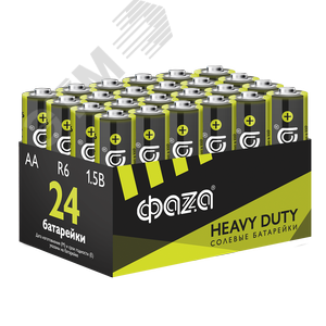 Изображение товара Элементы питания солевые R 6 (AA) ФАZА Heavy Duty (шт)