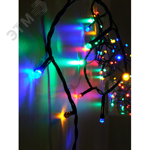 Светодиодная электрогирлянда Бахрома 100 мульти LED, 2х0,55м, IP44, соединяемая, Jazzway - фото 3
