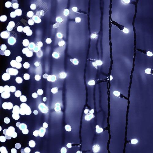 Электрогирлянда Занавес 625 LED 2.5х1.5 м фиолетовая - фото 2