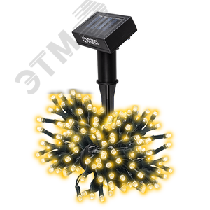 Солнечная светодиодная гирлянда SLR-G01-100Y желт., 100 LED