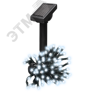 Солнечная светодиодная гирлянда SLR-G01- 50W хол. бел. 50 LED ФАZА