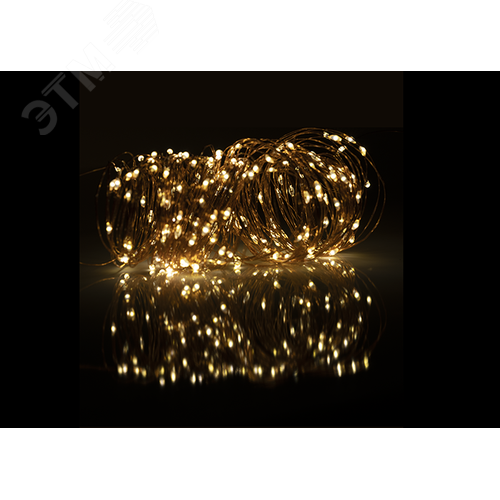 Гирлянда солнечная светодиодная SLR-G03-100Y нить, желтый, 100 LED - фото 2