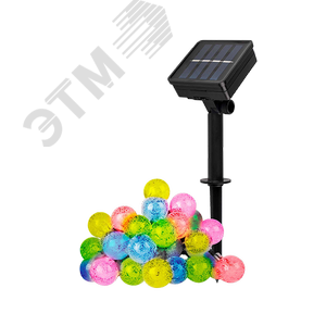 Солнечная светодиодная гирлянда SLR-G05-30M шарики, мультицв