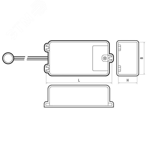 Датчик движения PMS-IR 050 500W 230V 30 WH IP20 - фото 2