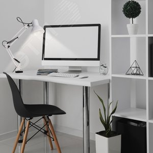 Светильник настольный TBL-01 Е27 на струбцине белый ФАZА - фото 4