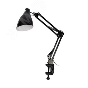 Светильник настольный TBL-02 Е27 на струбцине утяжеленная подставка черный ФАZА - фото 2