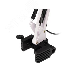 Светильник настольный TBL-02 Е27 на струбцине утяжеленная подставка белый ФАZА - фото 4