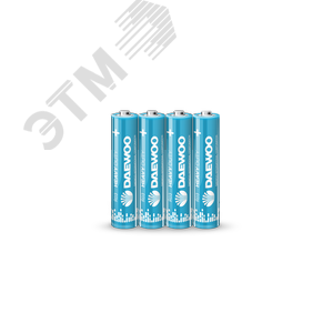 Изображение товара Элемент питания LR03 (AAА) DAEWOO солевая Heavy Duty, упаковка 4 шт. (упак)