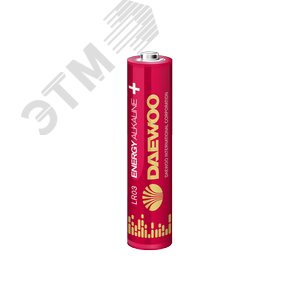 Элемент питания LR03 (AAА) DAEWOO Energy Alkaline блистер, 2 шт. - фото 2
