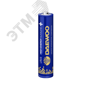 Элемент питания LR03 (AAА) DAEWOO High Energy Alkaline блистер, 4 шт. - фото 2