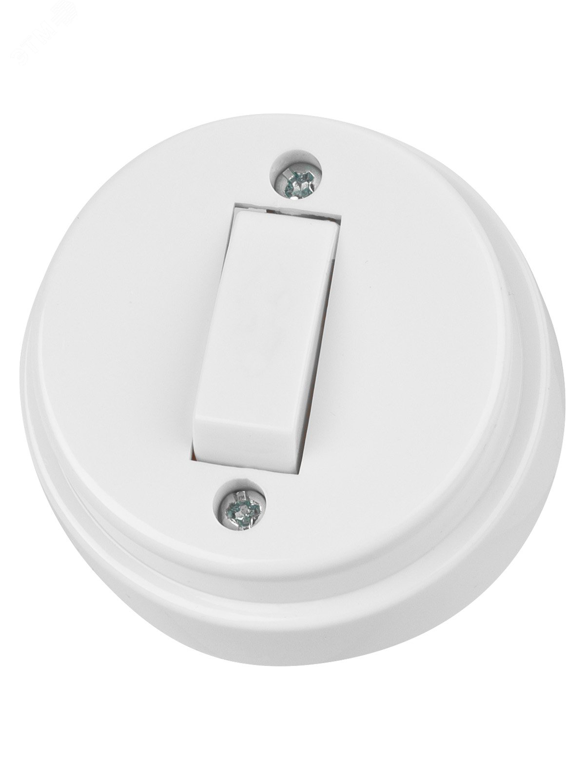 Изображение товара Выключатель одноклавишный IP20 серии Ретро 2500 Вт TDM ELECTRIC белый