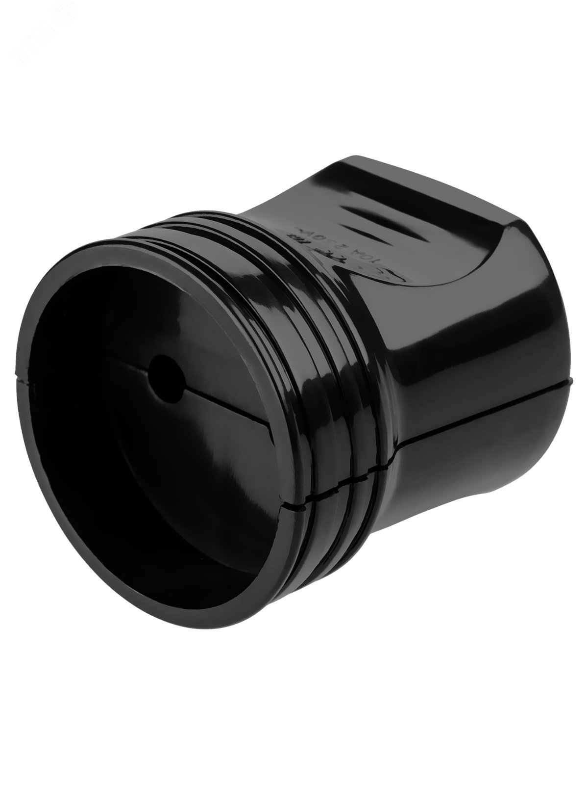 Изображение товара Кабельная розетка 2П б/з черная 10А 250B серии Народная (шт)