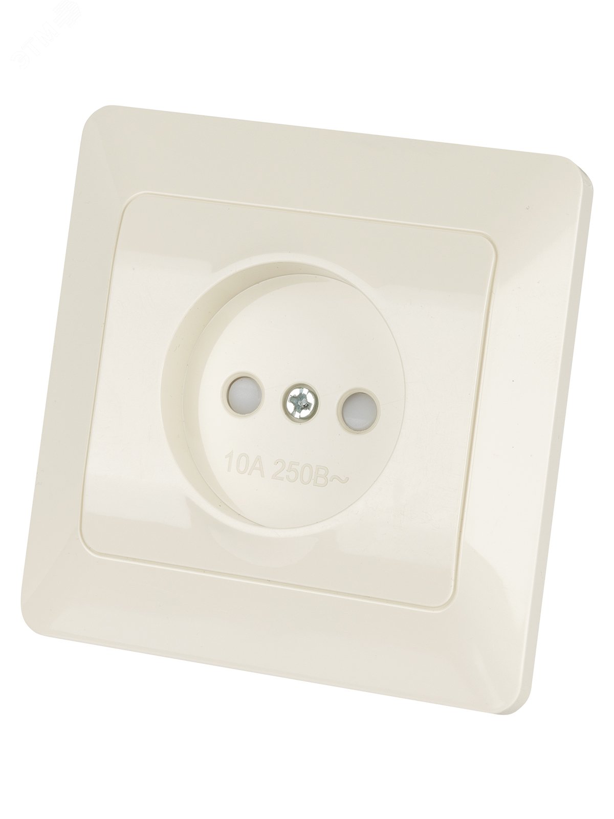 Изображение товара "Розетка 2П с защ. шт. 10А 250В сл. кость ""Ильмень"" TDM" (упак)