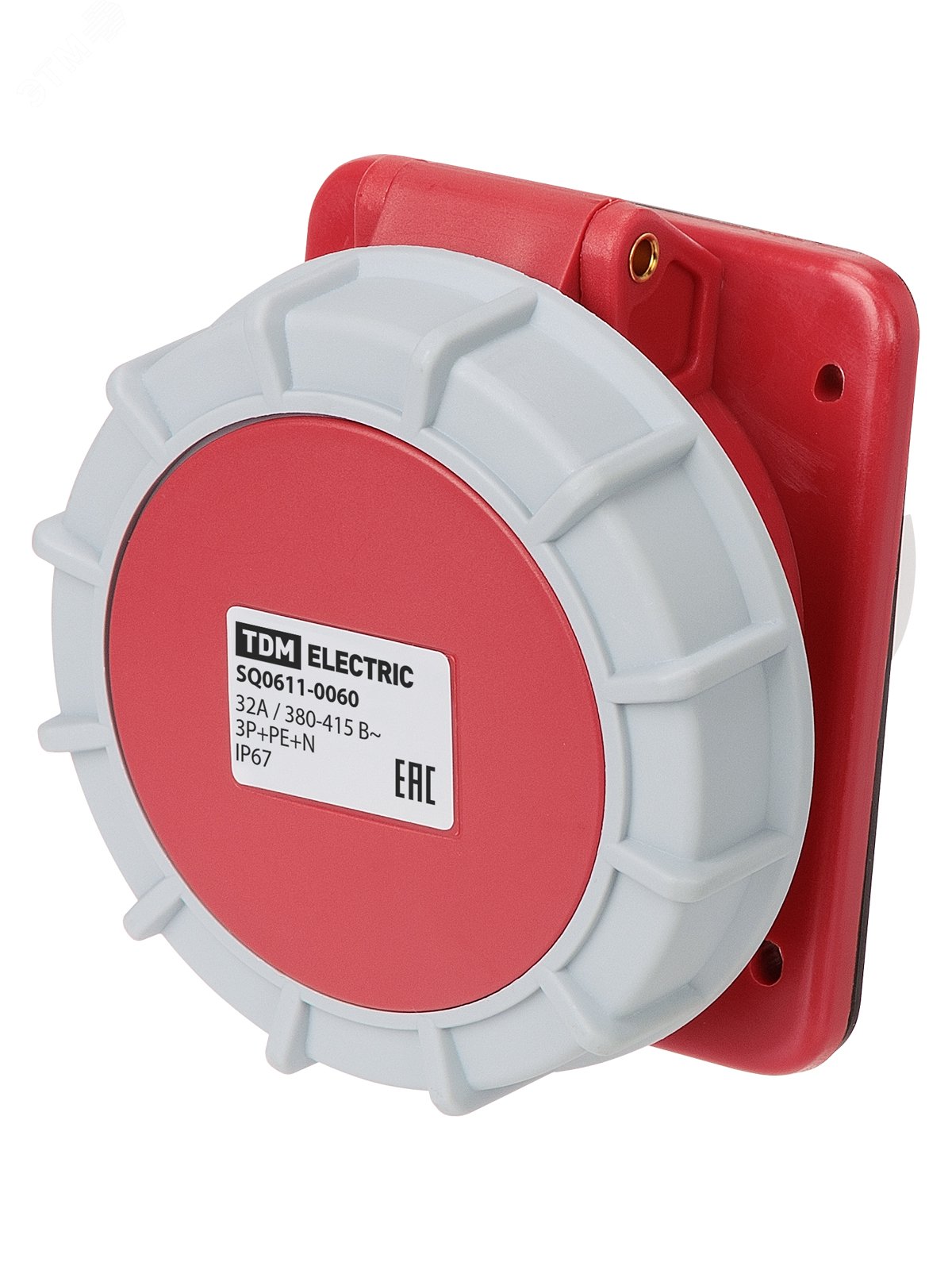 Изображение товара Розетка скрытой установки TDM ELECTRIC IP67 32А угловая для промышленного использования Изображение товара Розетка скрытой установки TDM ELECTRIC IP67 32А угловая для промышленного использования