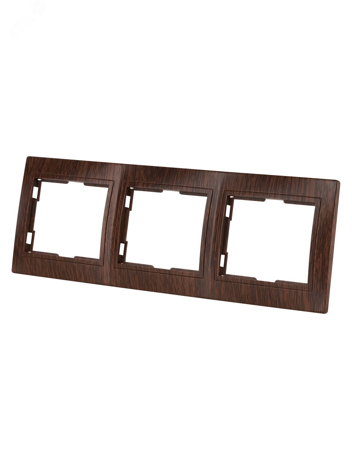 Изображение товара Рамка 3-х постовая горизонтальная ЭКО (бук) Таймыр TDM (шт)