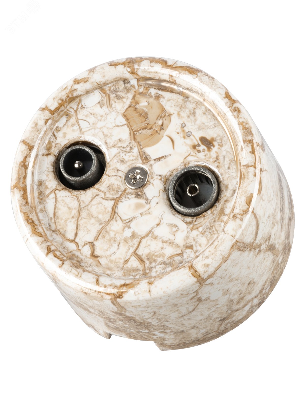 Изображение товара Розетка TV+R оконечная мраморная «Болонь» TDM (шт)