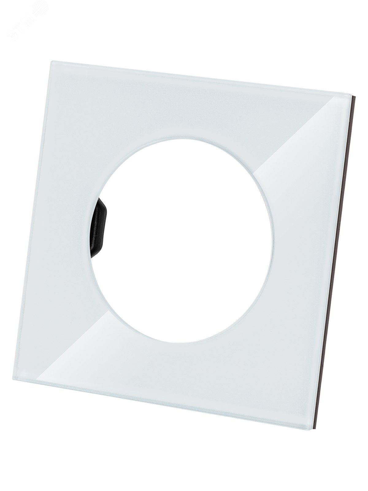 Изображение товара Рамка одиночная хрустально-белая стекло Байкал TDM (шт)