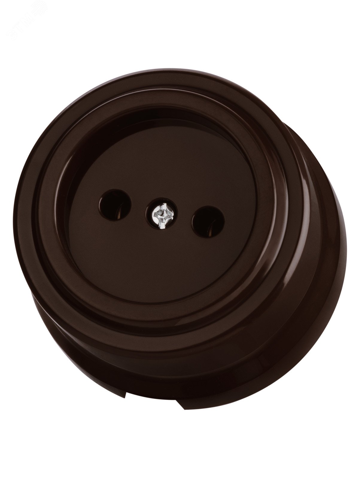 Изображение товара Розетка силовая 2П 10А 250В коричневая Виви TDM для внутренней установки