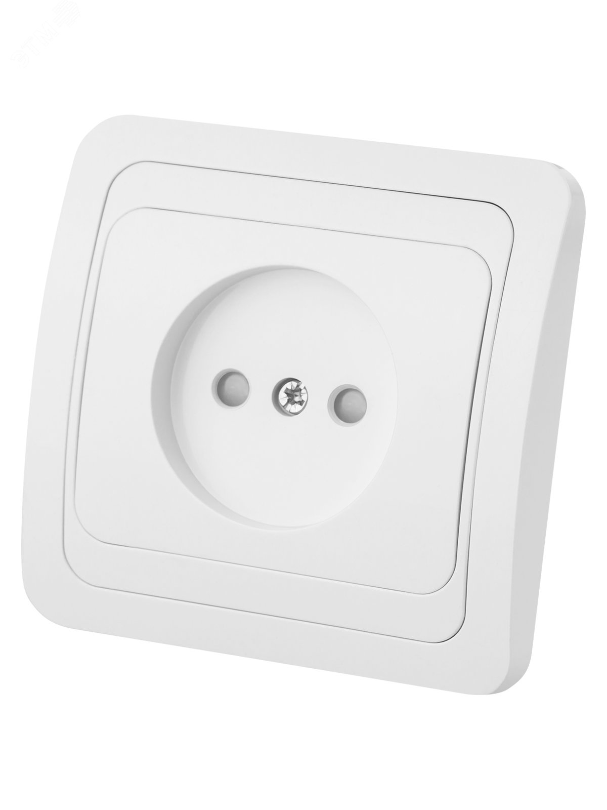 Изображение товара Розетка 2П 10А с защитными шторками белая 'Валдай' TDM