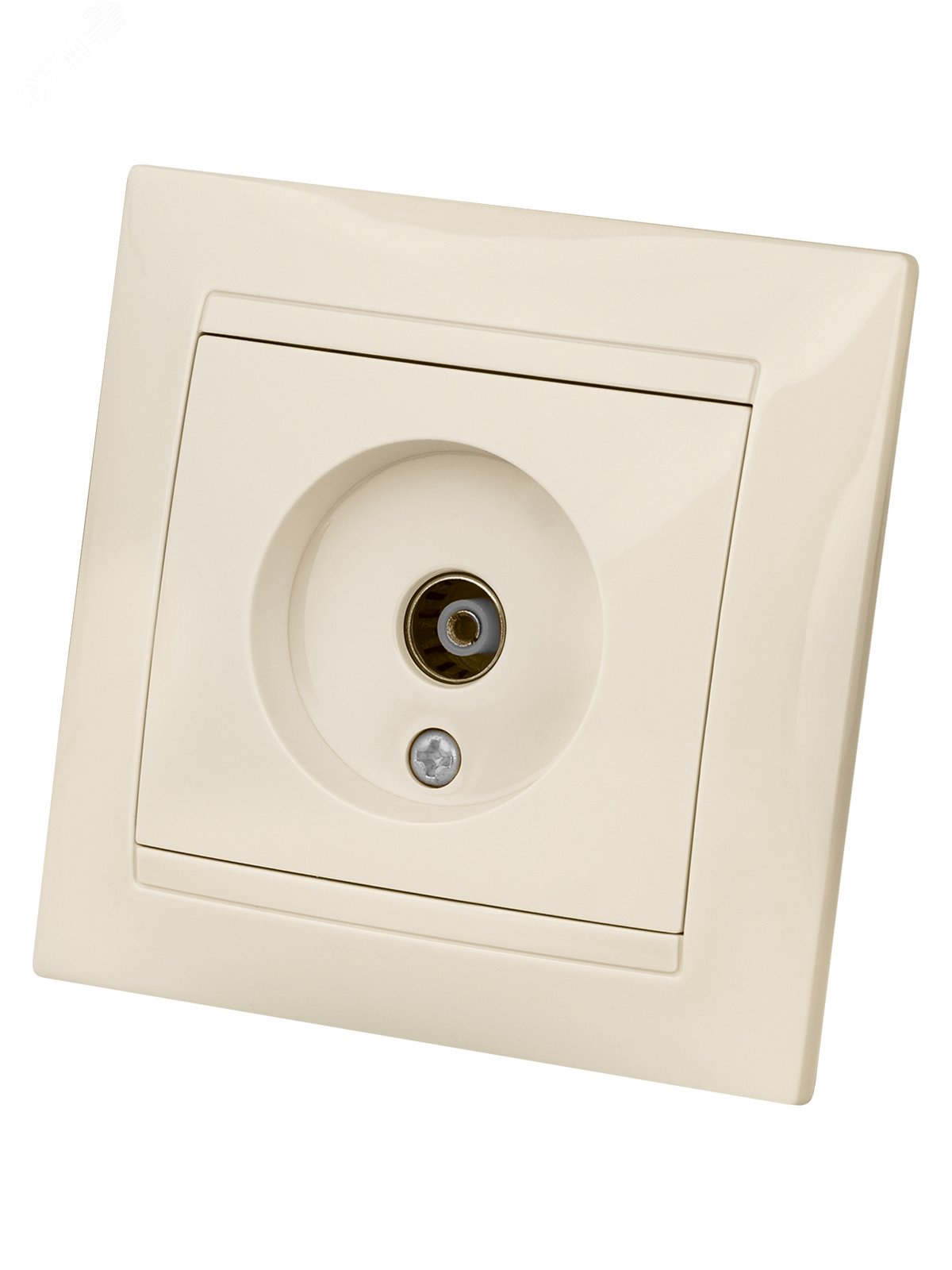 Изображение товара "Розетка телевизионная простая (0-2400МГц, ""мама"") сл. кость ""Лама"" TDM" (шт)