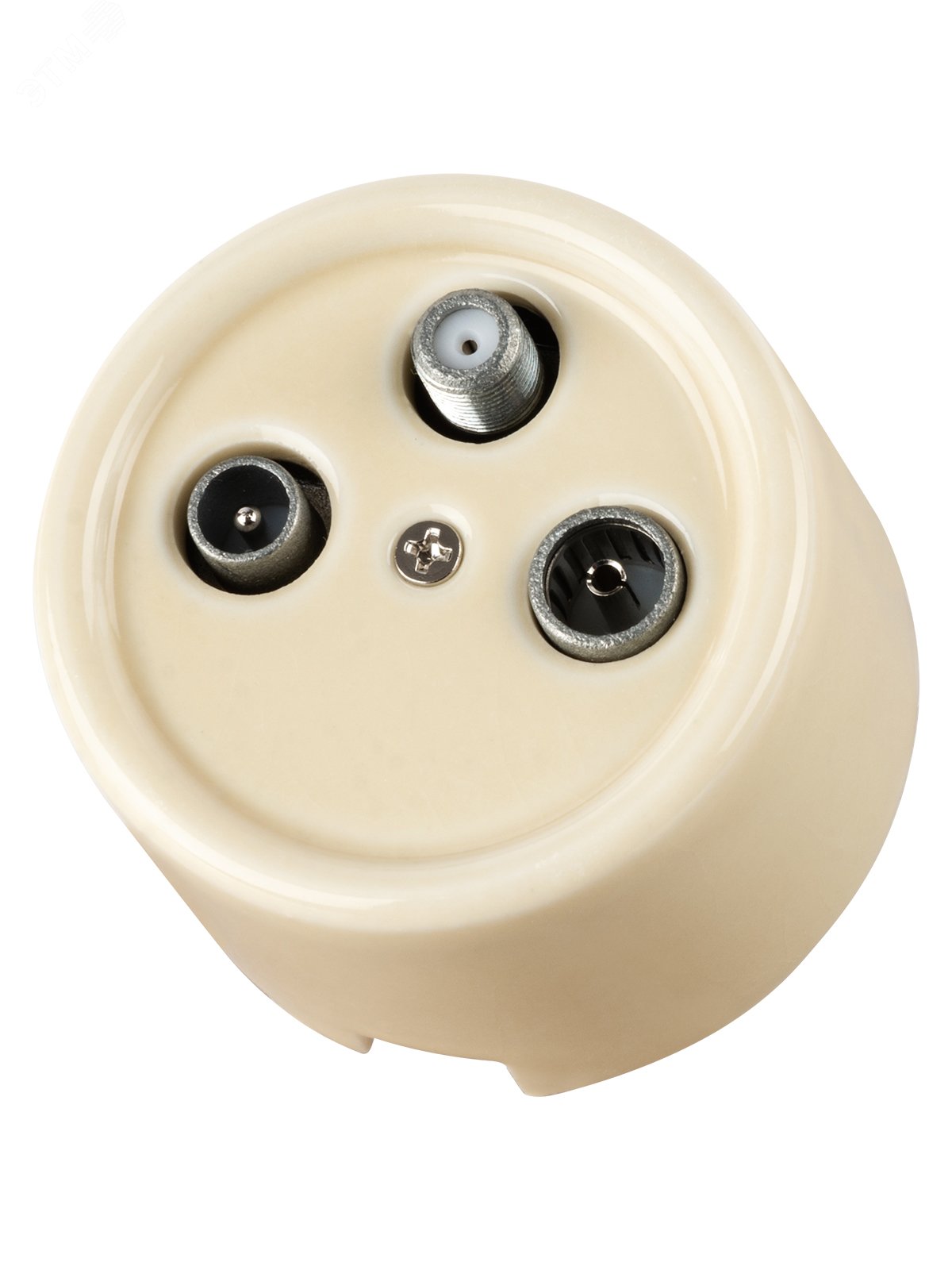 Изображение товара Розетка TV+R+SAT оконечная серия Болонь из фарфора TDM