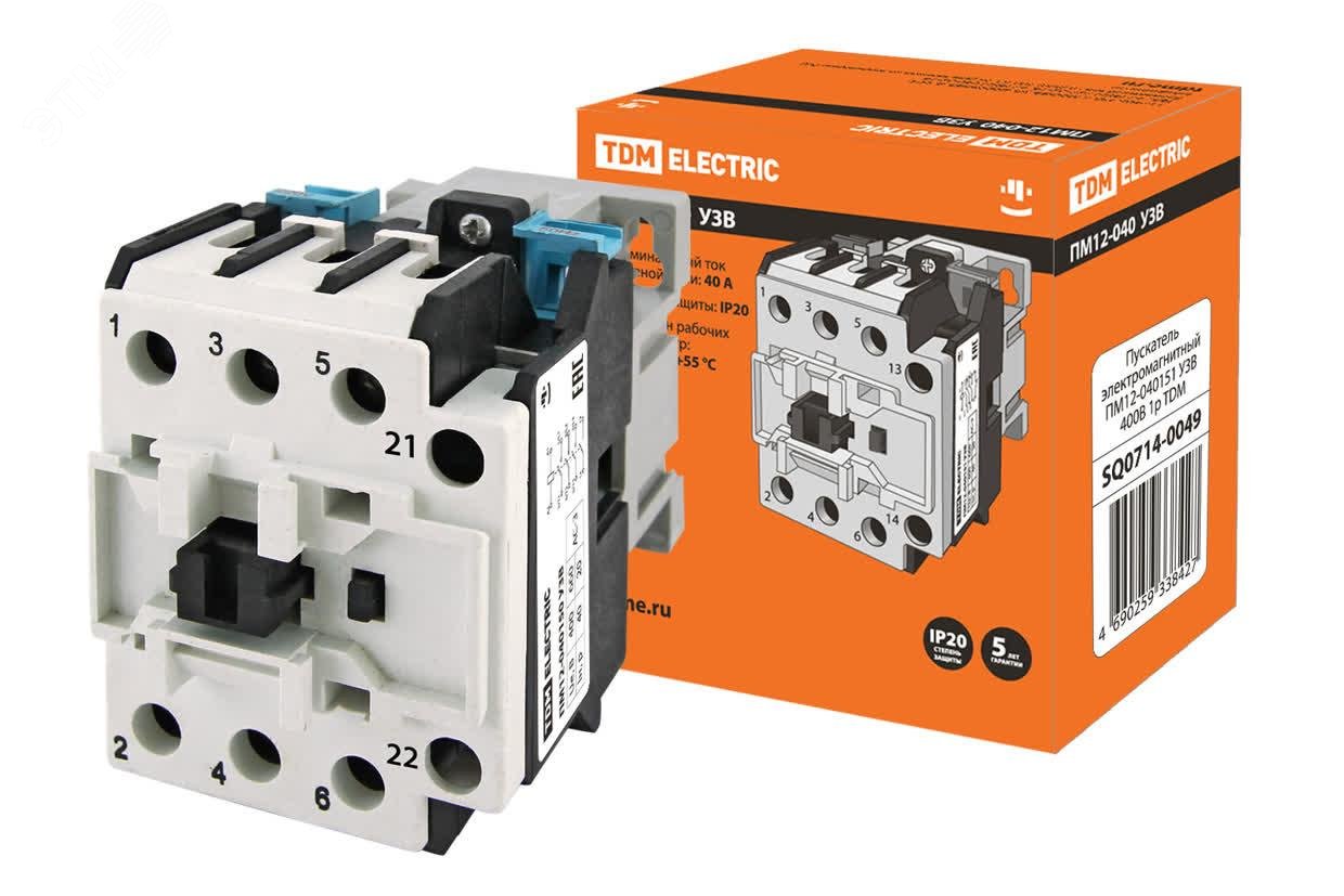 Изображение товара Пускатель электромагнитный ПМ12-040151 У3В 400В TDM