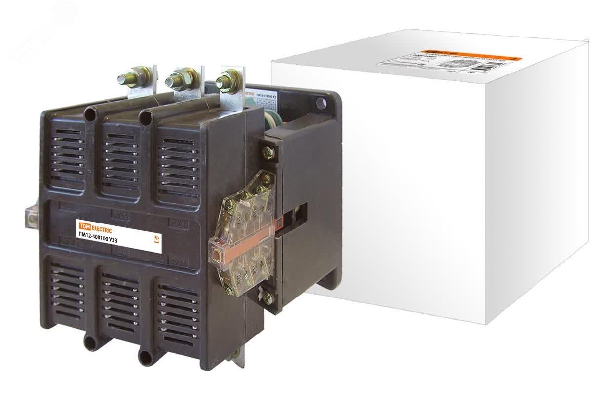 Изображение товара Пускатель электромагнитный ПМ12-400100 У3В, 230 В, 4НО+2НЗ TDM (упак)