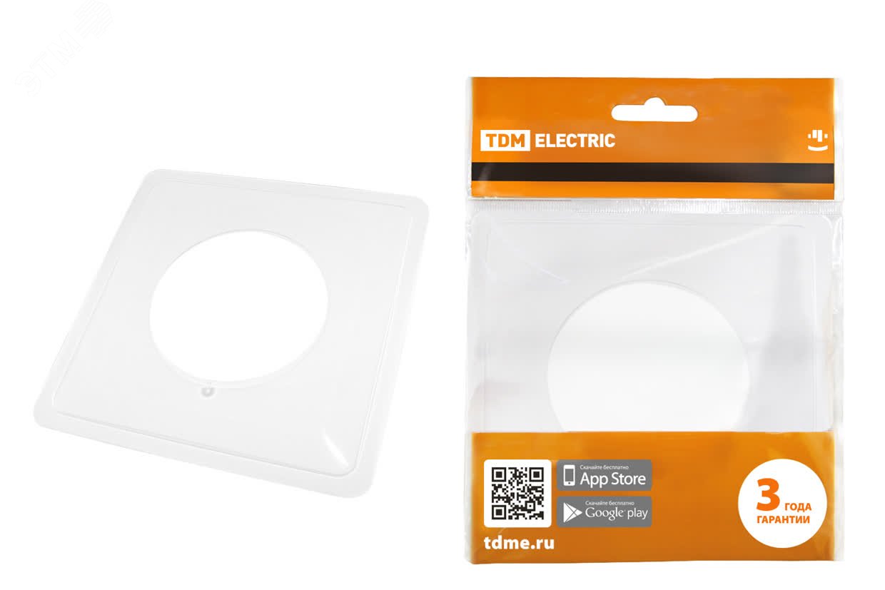 Изображение товара Защитная рамка TDM ELECTRIC 130х130 мм для выключателей и розеток