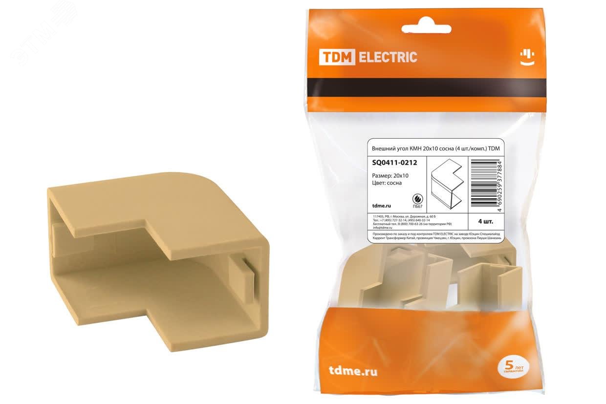 Изображение товара Внешний угол КМН 20х10 сосна (4 шт./комп.) TDM (шт)