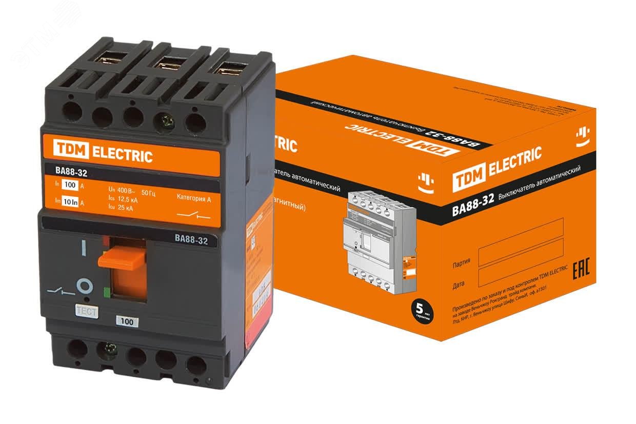 Изображение товара Автоматический выключатель ВА88-32 3Р 100А 25кА TDM ELECTRIC Italy