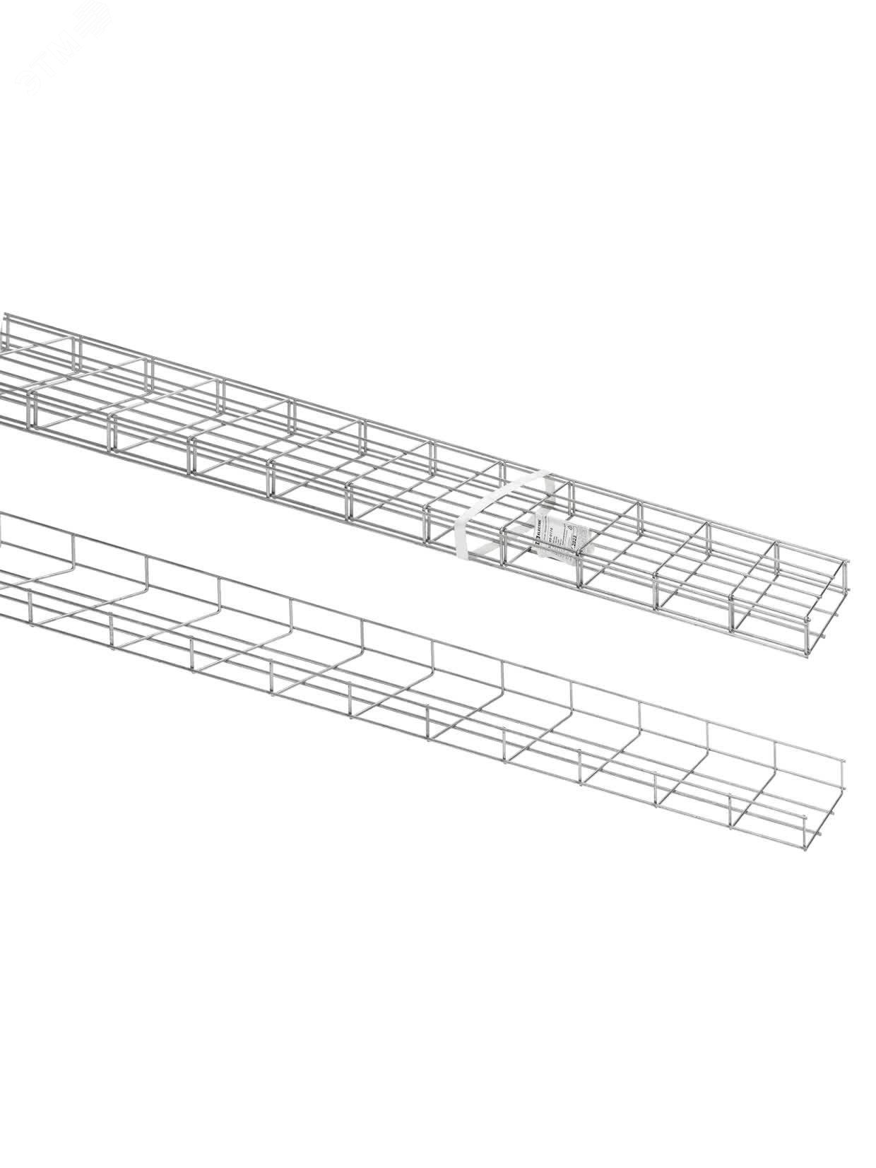 Изображение товара Проволочный лоток 50х150х3000 мм TDM, оцинкованный для кабелей