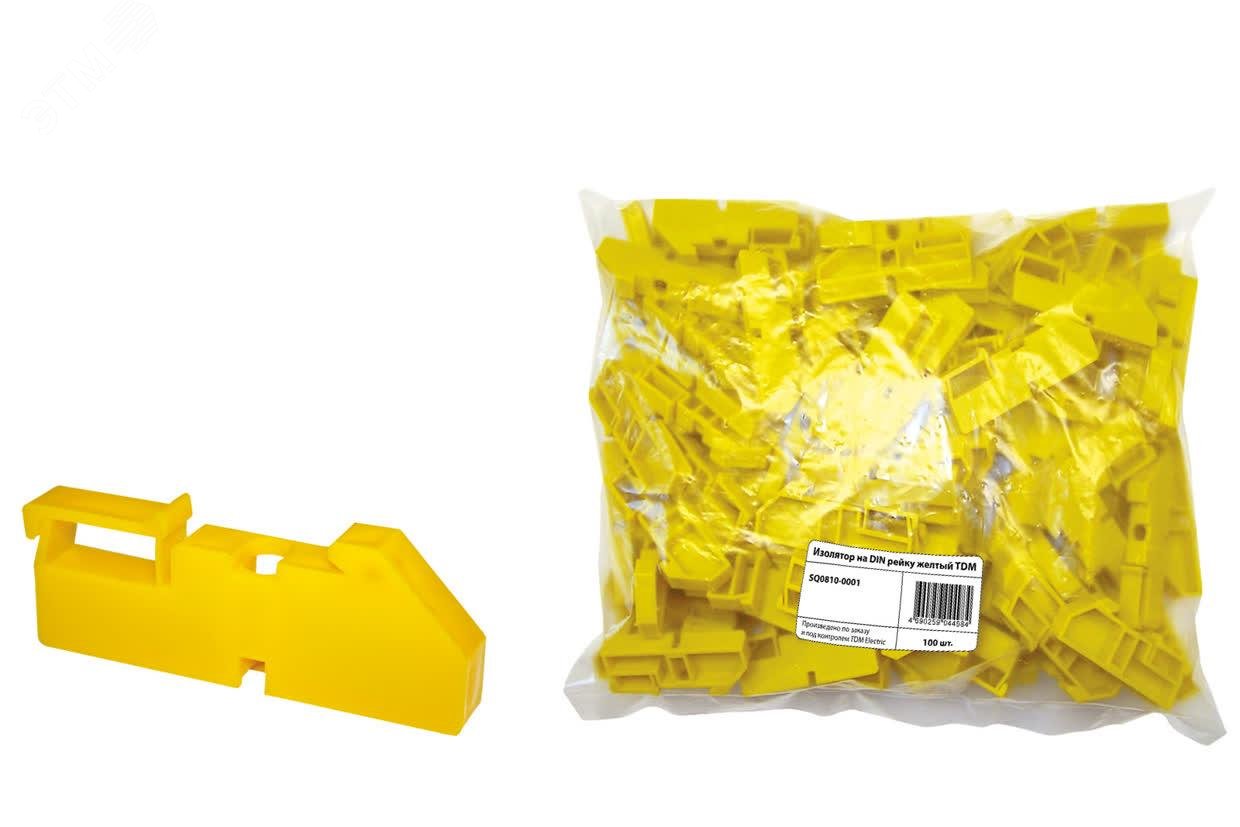 Изображение товара Изолятор на DIN рейку желтый (шт)