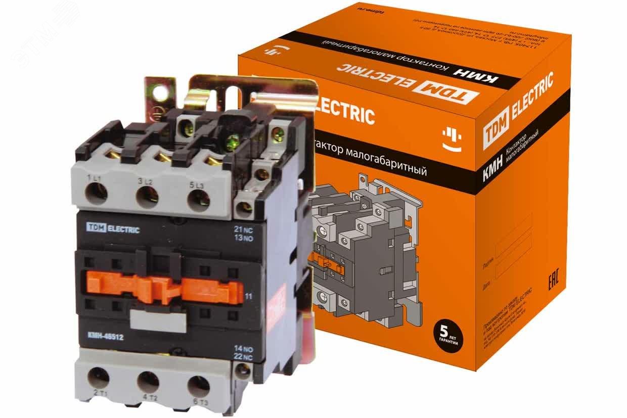 Изображение товара Контактор КМН-48012 80А 230В/АС3 1НО 1НЗ TDM ELECTRIC
